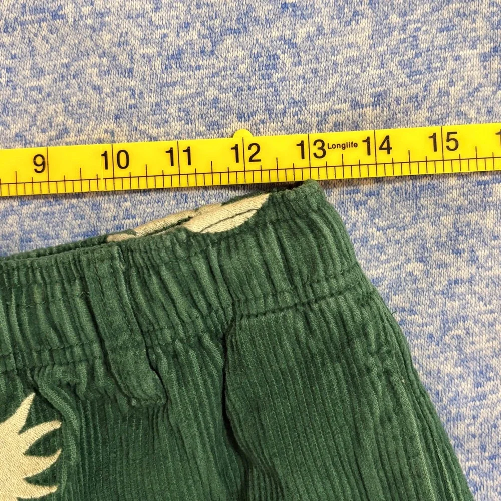 Urban Outfitters Mens Green Corduroy Sun Moon Embroidered Beach Pants Small
